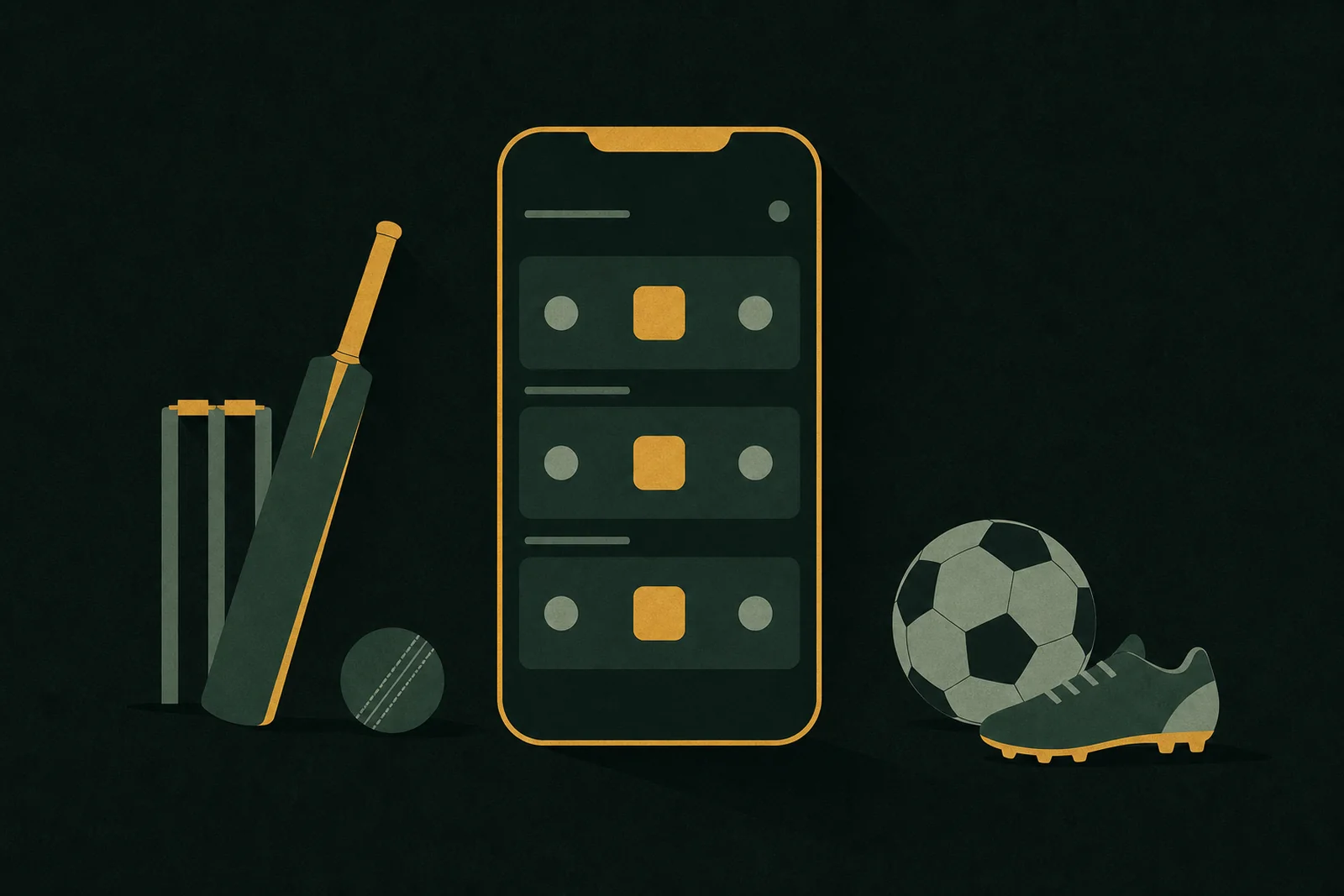 The five categories of online casino games — TK666 Guide Illustration: five cards, each carrying one simple geometric mark for a category of casino game